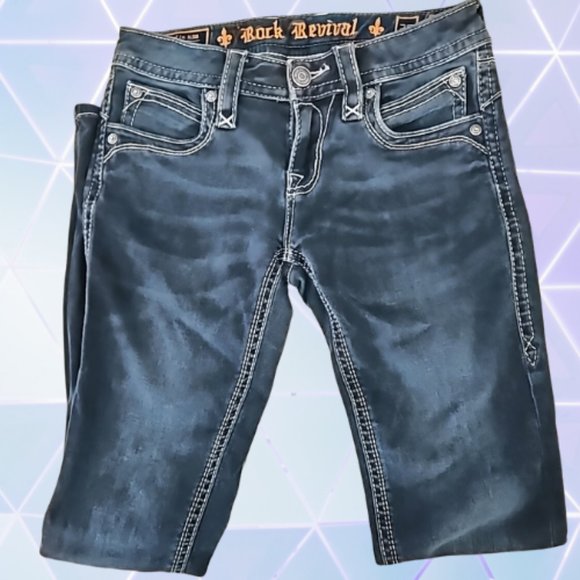 Rock Revival Denim - Rock Revival Ele Skinny Jeans Size 26 Pre-Loved